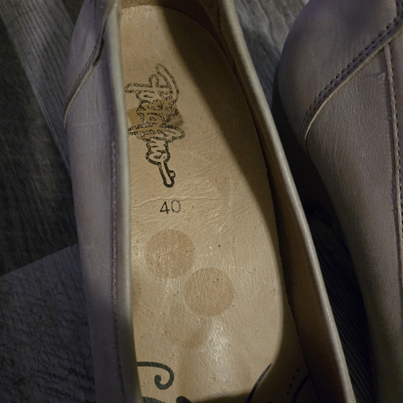 Portofino Boho Tan Leather Comfort Wedge Slip-On Shoes Size 9/EUC Size 40 - Picture 10 of 10